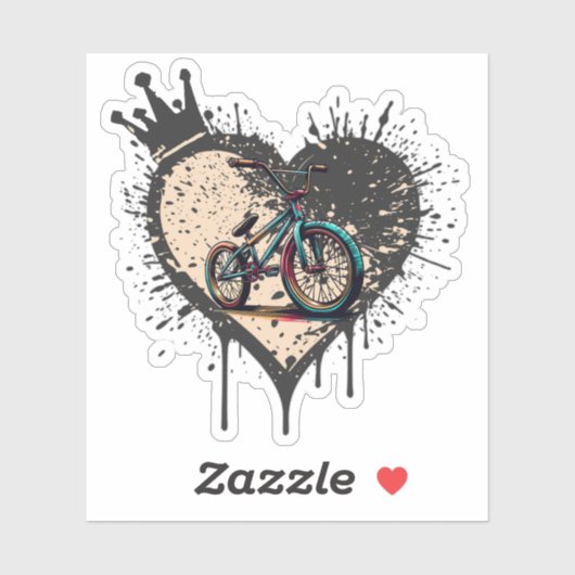 BMXは私の愛のビニールカスタムカットのシール シール (シート)