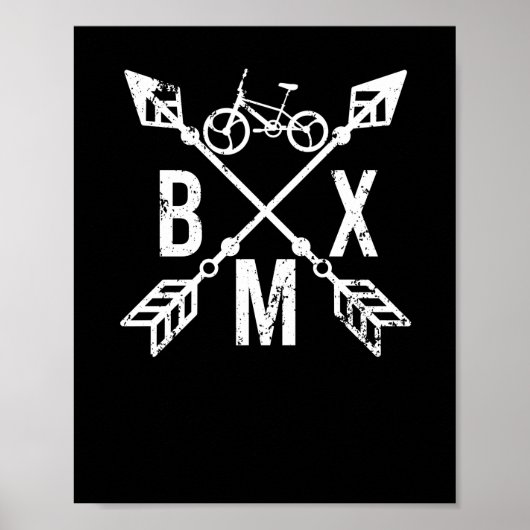 BMXアローバイクモトクロススタントフリースタイル ポスター (正面)