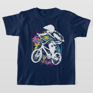 Bmxカラフルバイクもしくは自転車に乗る人- Bmxバイク – Bmxアパレル Tシャツ
