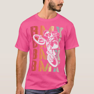 BmxカラーバイクファンバイクMtbバイクもしくは自転車に乗る人Bmx Tシャツ