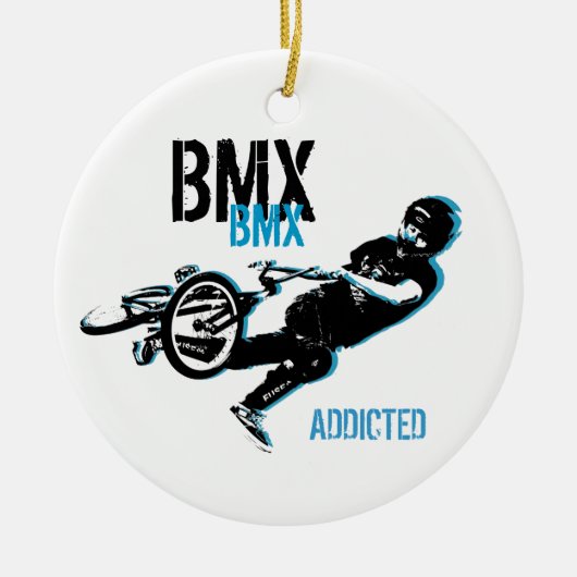 BMXクリスマスオーナメント セラミックオーナメント (正面)