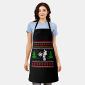 BMXクリスマス エプロン (着用した状態)