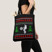 BMXクリスマス トートバッグ (クローズアップ)