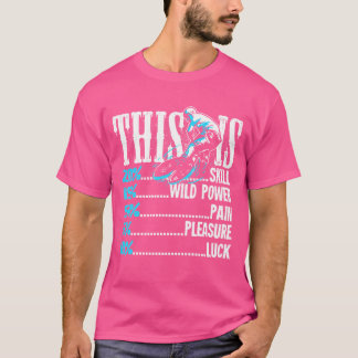 Bmxサイクリングはスキルパワー痛みの喜び運クール Tシャツ