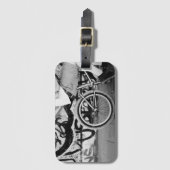 BMXスケートパーク荷物タグ – グラフィティグランジ写真 ラゲッジタグ (正面縦)