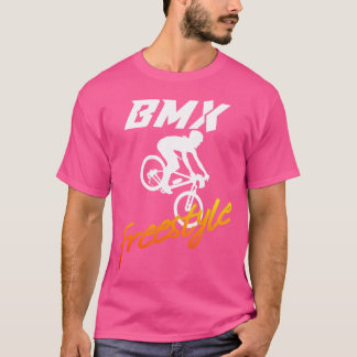Bmxスタントバイクバイクモトクロスおもしろい Tシャツ