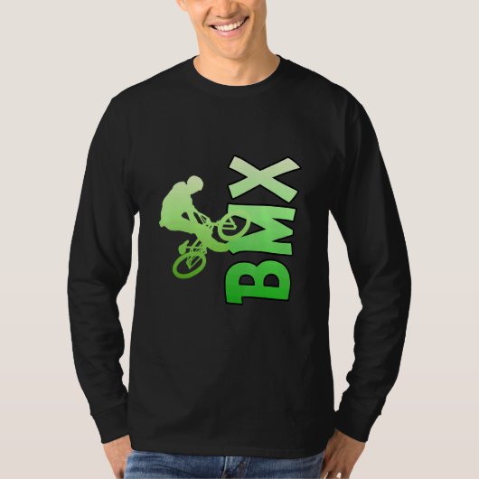 Bmxスタントバイクバイクモトクロス Tシャツ (正面)