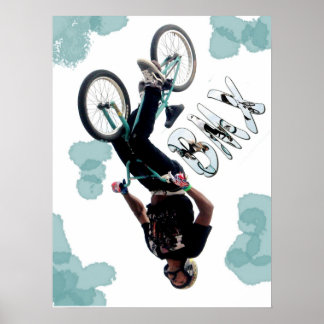 BMXスプラッシュ、著作権Karen J Williams ポスター