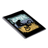 BMXティー – ヴィンテージレトロBMXバイクライダー ノートブック (右側)