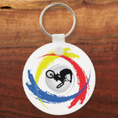 BMXトリカラーエンブレム キーホルダー (正面)