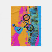 BMXトリックスター – BMXトリックバイク フリースブランケット (正面)