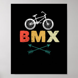 BMXハーフパイプ自転車モトクロスバイクもしくは自転車に乗る人バイク ポスター