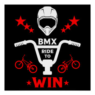 Bmxバイクもしくは自転車に乗る人フリースタイル ポスター