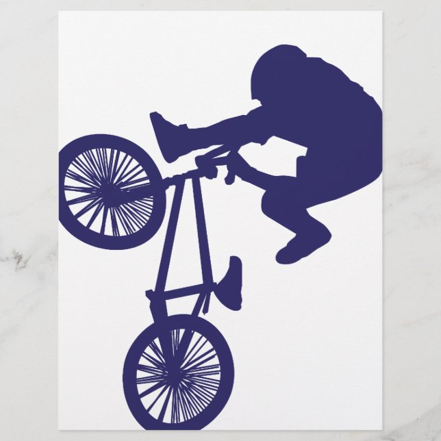BMXバイクもしくは自転車に乗る人 (正面)