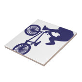 BMXバイクもしくは自転車に乗る人 タイル (側面)