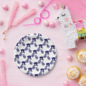 BMXバイクもしくは自転車に乗る人 ペーパープレート (パーティー)