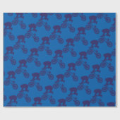 BMXバイクもしくは自転車に乗る人 ラッピングペーパー (フラット)