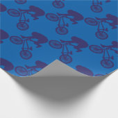BMXバイクもしくは自転車に乗る人 ラッピングペーパー (角)
