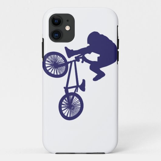 BMXバイクもしくは自転車に乗る人 Case-Mate iPhoneケース (裏面)