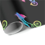 BMXバイクカラフルガールズ自転車 ラッピングペーパー (ロールコーナー)