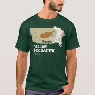 BMXバイクキプロス国旗サイクリングサイクリングレースBMX 26 Tシャツ