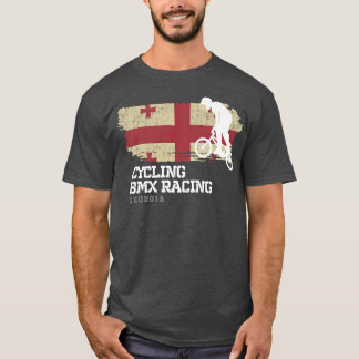 BMXバイクジョージア州旗サイクリングサイクリングレースBMX 3 Tシャツ
