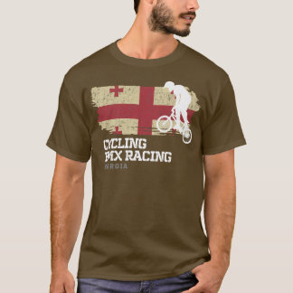 BMXバイクジョージア州旗サイクリングサイクリングレースBMX 3 Tシャツ