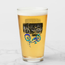 BMXバイクスポーツカラーリフレクション タンブラーグラス