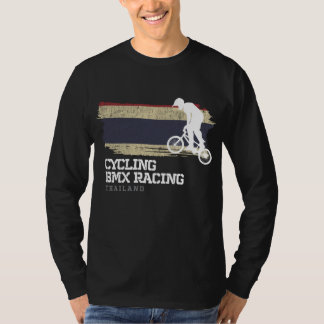 BMXバイクタイランドフラグサイクリングサイクリングレースBMX Tシャツ