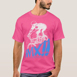 BmxバイクダウンヒルスタントBmxライダー Tシャツ