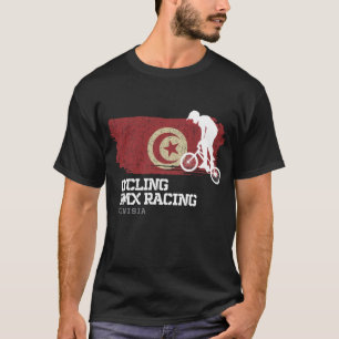 BMXバイクチュニジアフラグサイクリングサイクリングレースBMX Tシャツ