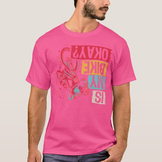 BmxバイクバイクファンバイクMtbバイクもしくは自転車に乗る人Bmx Tシャツ (正面)