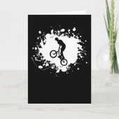 BMXバイクフリースタイルスポーツギフト(ばちゃばちゃ)跳ねる効果 カード (正面)