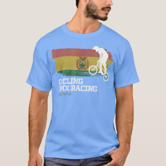 BMXバイクボリビア国旗サイクリングサイクリングレースBMX Tシャツ