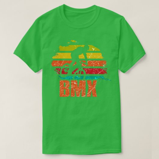 BMXバイクモトクロス Tシャツ (デザイン正面)