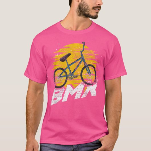 BMXバイクライダーサイクリングBMX Tシャツ (正面)