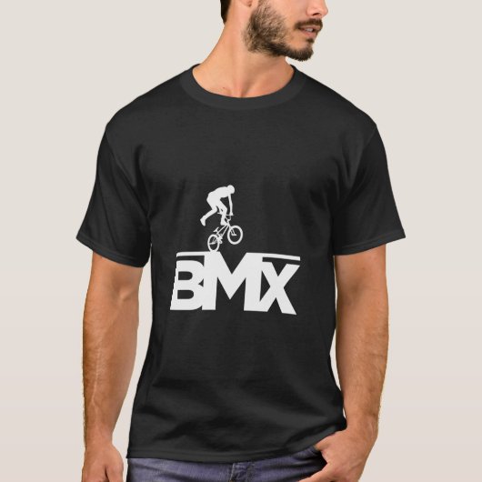Bmxバイクライダーレーシングサイクリフトボーイズガールズキッズ Tシャツ (正面)
