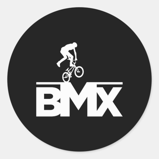 Bmxバイクライダーレーシング自転車 ラウンドシール (正面)