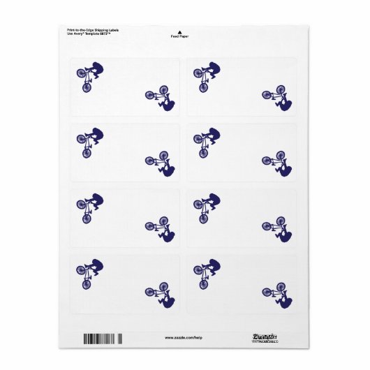 BMXバイクライダー ラベル (フルシート)