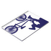 BMXバイク乗り ノートブック (左側)