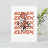BMXバイク バイカー エクストリームスポーツ マウンテンバイク ギフト 招待状 (スタンド正面)
