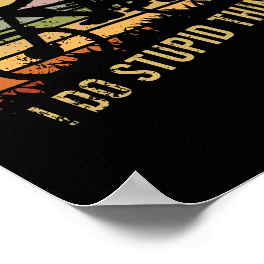 BMXバイ後を追クの愚かなことはやめろ ポスター (角)