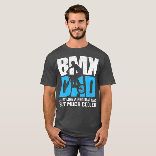 BMXパパファーザーモトクロスバイクレース自転車 Tシャツ (正面フル)