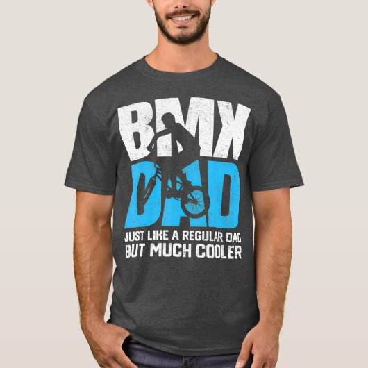 BMXパパファーザーモトクロスバイクレース自転車 Tシャツ (正面)