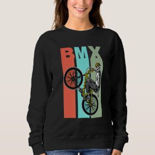 BmxパパBmxサイクリストヴィンテージバイクファンボーイズユースB スウェットシャツ