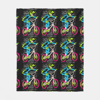 Bmxパーソナライズされたフリース- Bmxバイクグラフィティ フリースブランケット