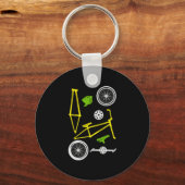 BMXパーツエクストリームスポーツスタントサイクリストギフト キーホルダー (正面)