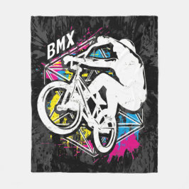 Bmxフラットランドカッコいい- Bmxフリースブランケットグランジ フリースブランケット
