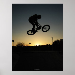 BMXフリースタイラースタントジャンプ ポスター