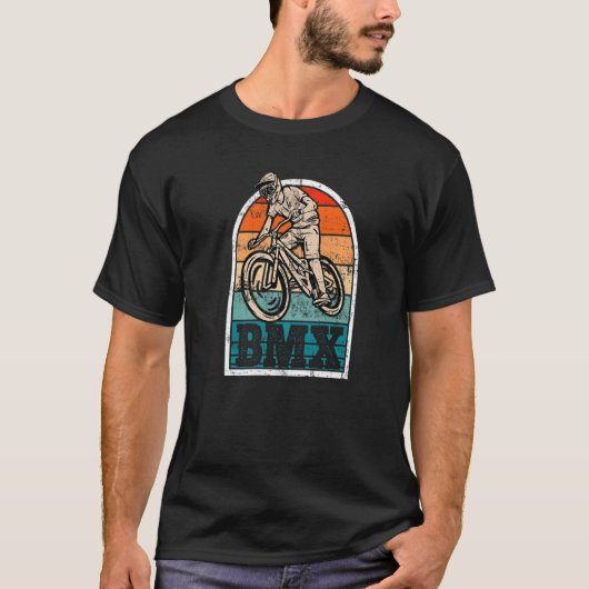 BMXペダルマウンテンバイクトライアスロンダウンヒルサイクルリ Tシャツ (正面)